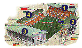 Plan du Stade Stade Bollaert Delelis Lens